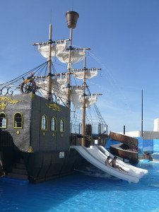 Pirate Ship in Pool Pirate Ship in Pool